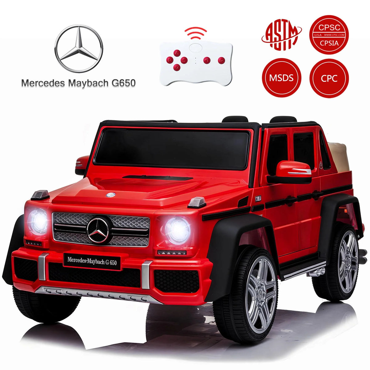 24V White Ride on Car with Remote Control U60929