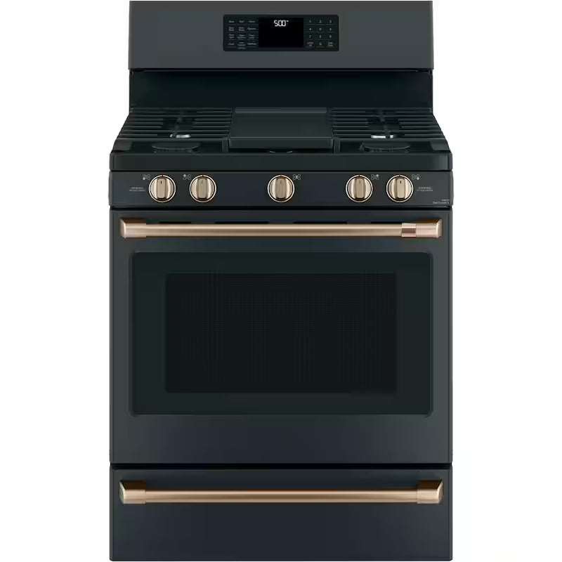 Gas Range Handle and Knob Kit in Brushed Bronze Q7790