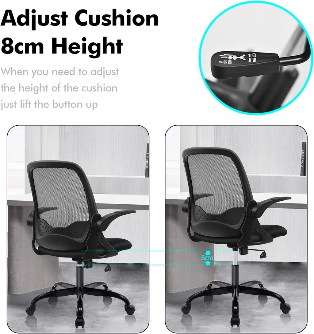 Ergonomic Mesh Office Chair with Flip-up Armrests G50483