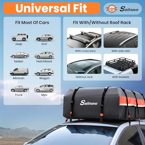21 Cubic Feet Waterproof PVC Rooftop Cargo Carrier B732201