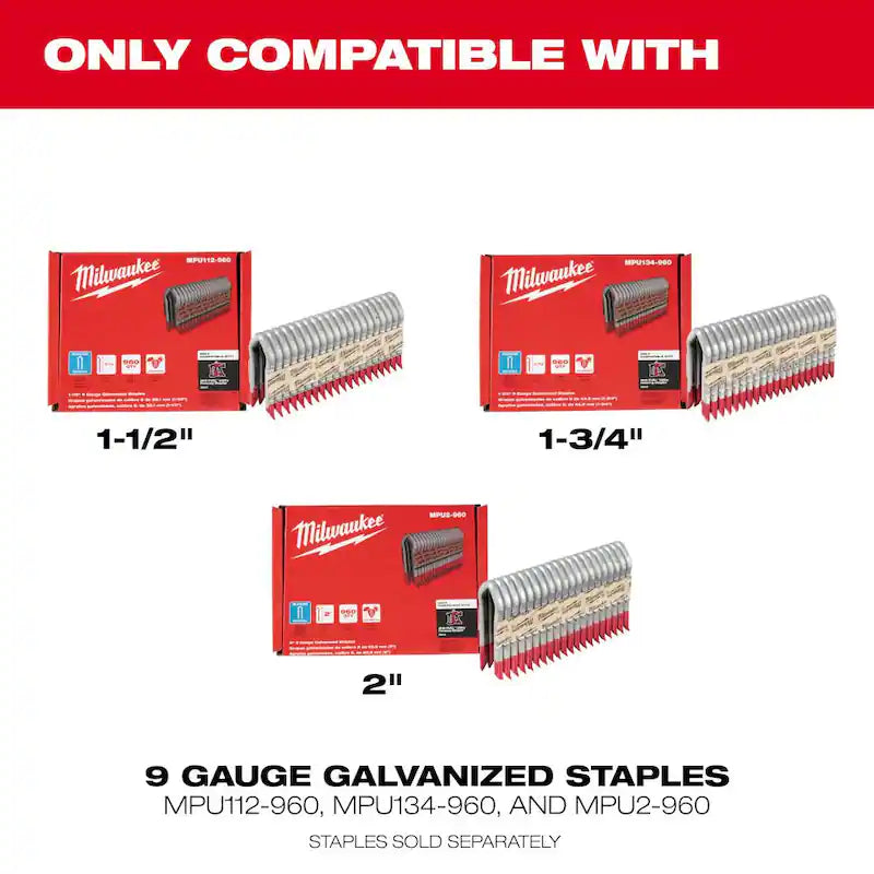 18-Volt Lithium-Ion Brushless Cordless Utility Fencing Stapler Nailer Kit Y2992