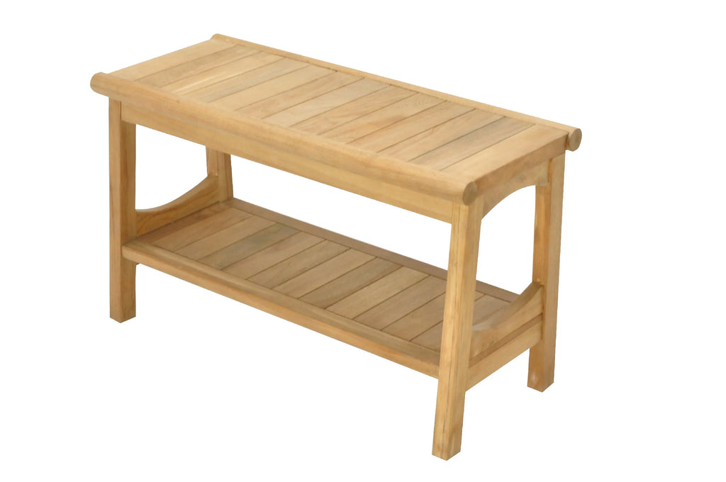 Teak Wood Shower Seat 30" Outdoor Bench Z8191