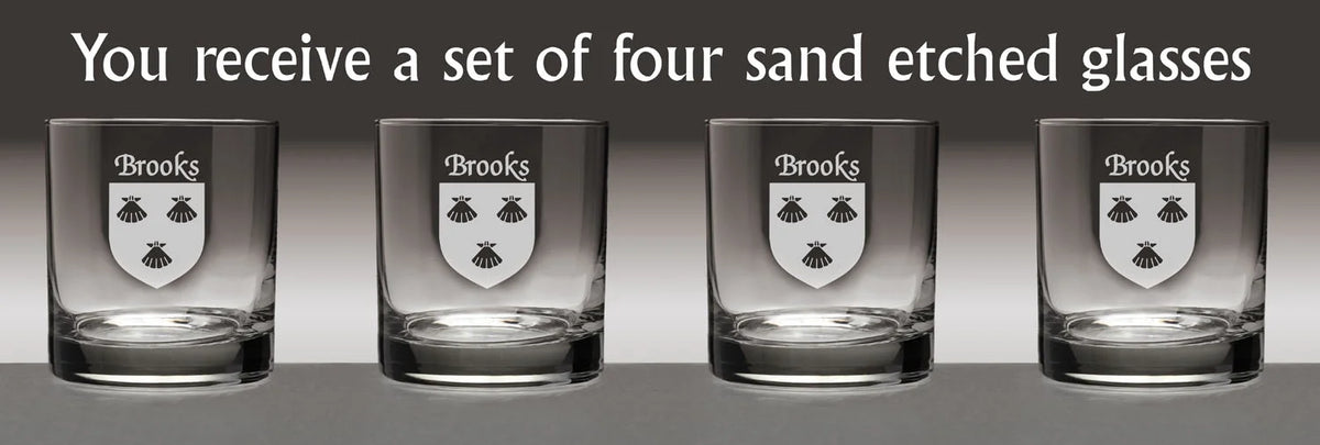 Irish Coat of Arms Tumbler Glasses Set of 4 H40675