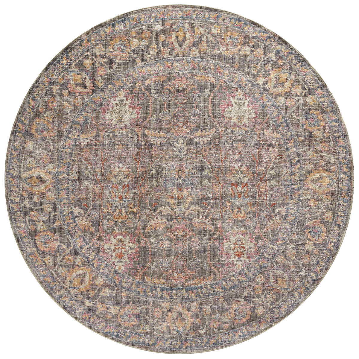Stone Multi 5'0 x 5'0 Round Rug Q523288