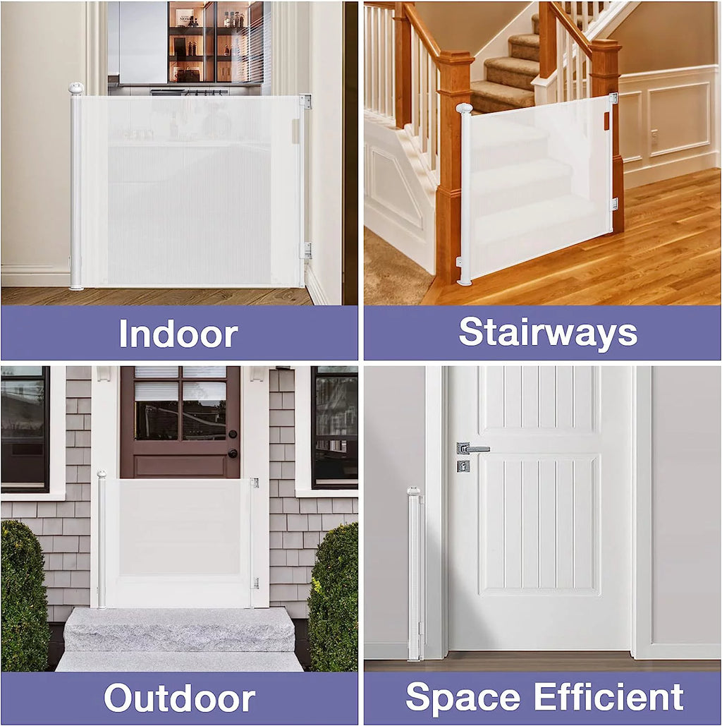 122'' Extra Wide White Baby Gate W6358