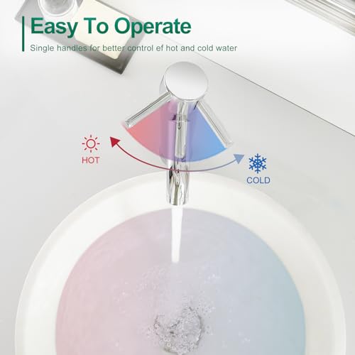Chrome Single Handle One Hole Vessel Sink Faucet B269