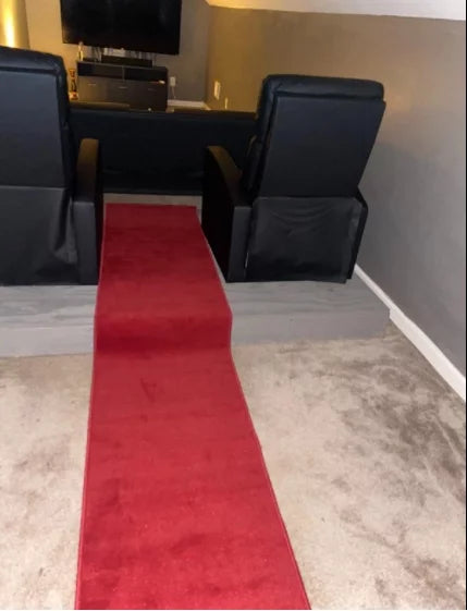 Dark Red Aisle Runner 2x10 ft F410694