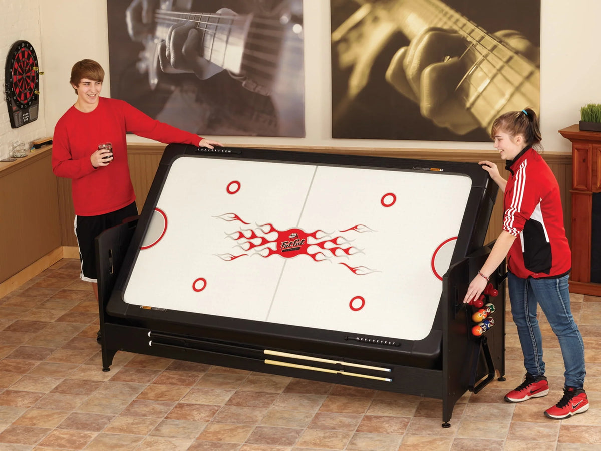 7' 2-in-1 Billiards and Air Hockey Game Table D463