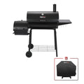 30" Charcoal Grill with Offset Smoker and Cover O555936
