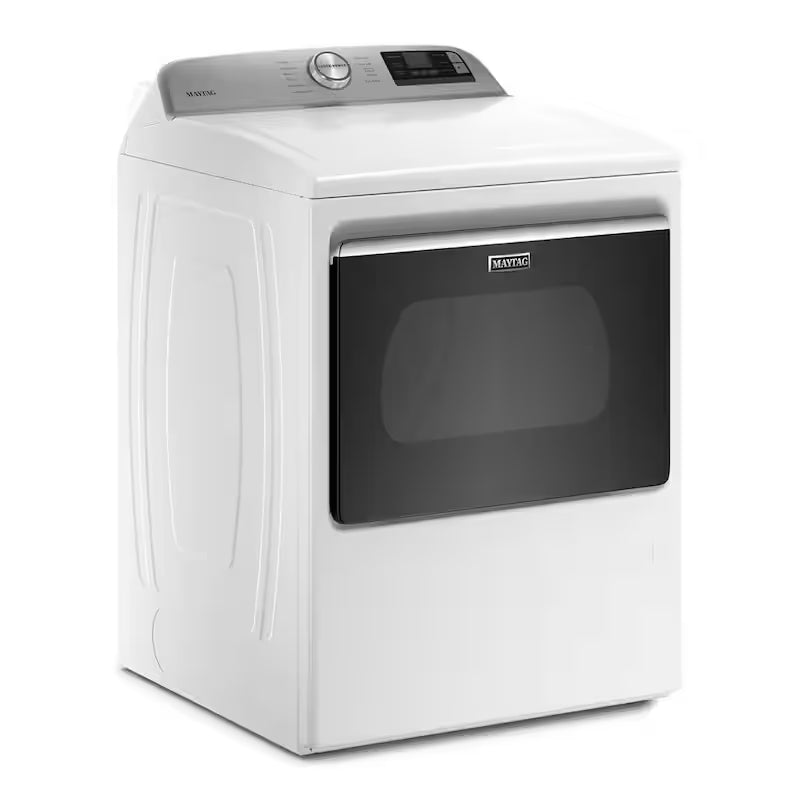 White Gas Dryer with Hamper Door S743