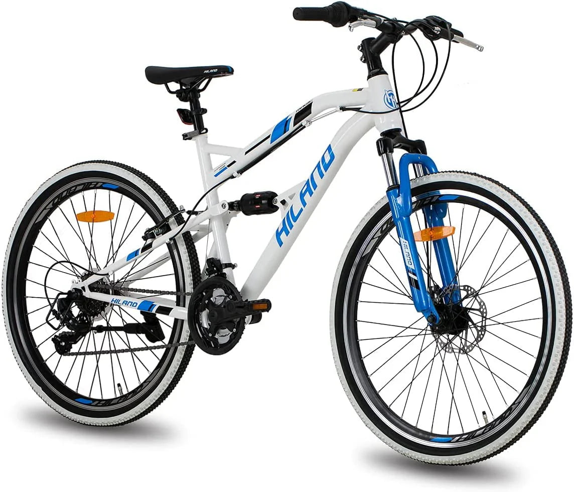 26 Inch Full-Suspension 21 Speeds Disc-Brake Mountain Bike K1554
