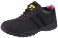 Black Lace Up Safety Trainers N308708