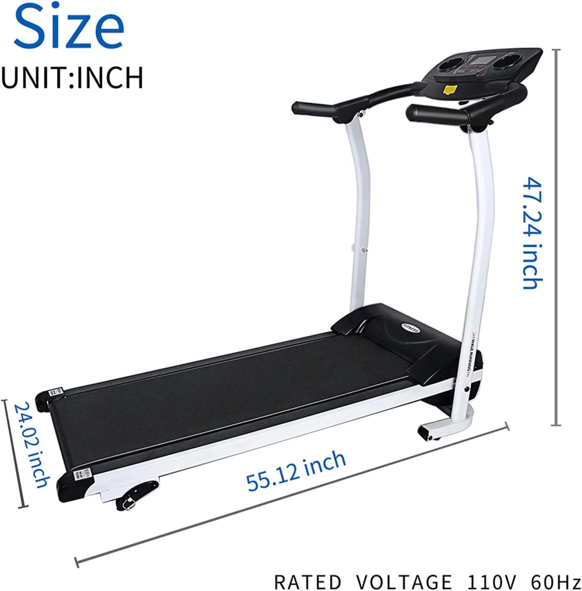 Folding Treadmill with 265 LB Capacity Y6408
