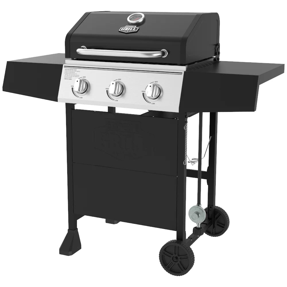3 Burner Propane Gas Grill in Black P55667