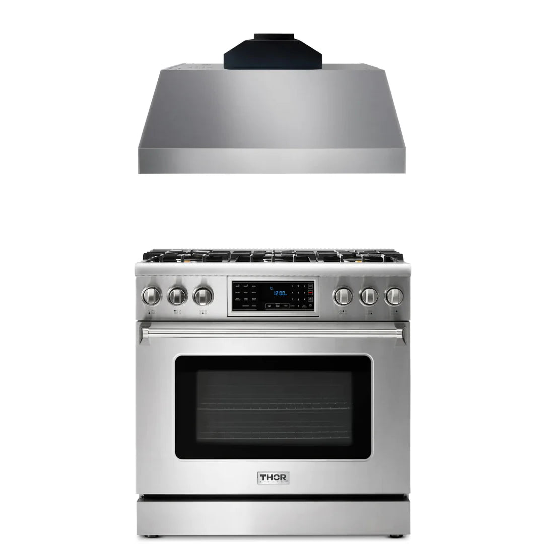36 Gas Range and Range Hood B67071