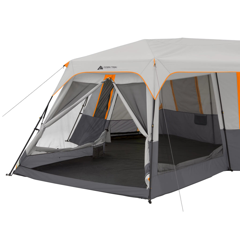 12-Person 3-Room Instant Cabin Tent with Screen Room A307579