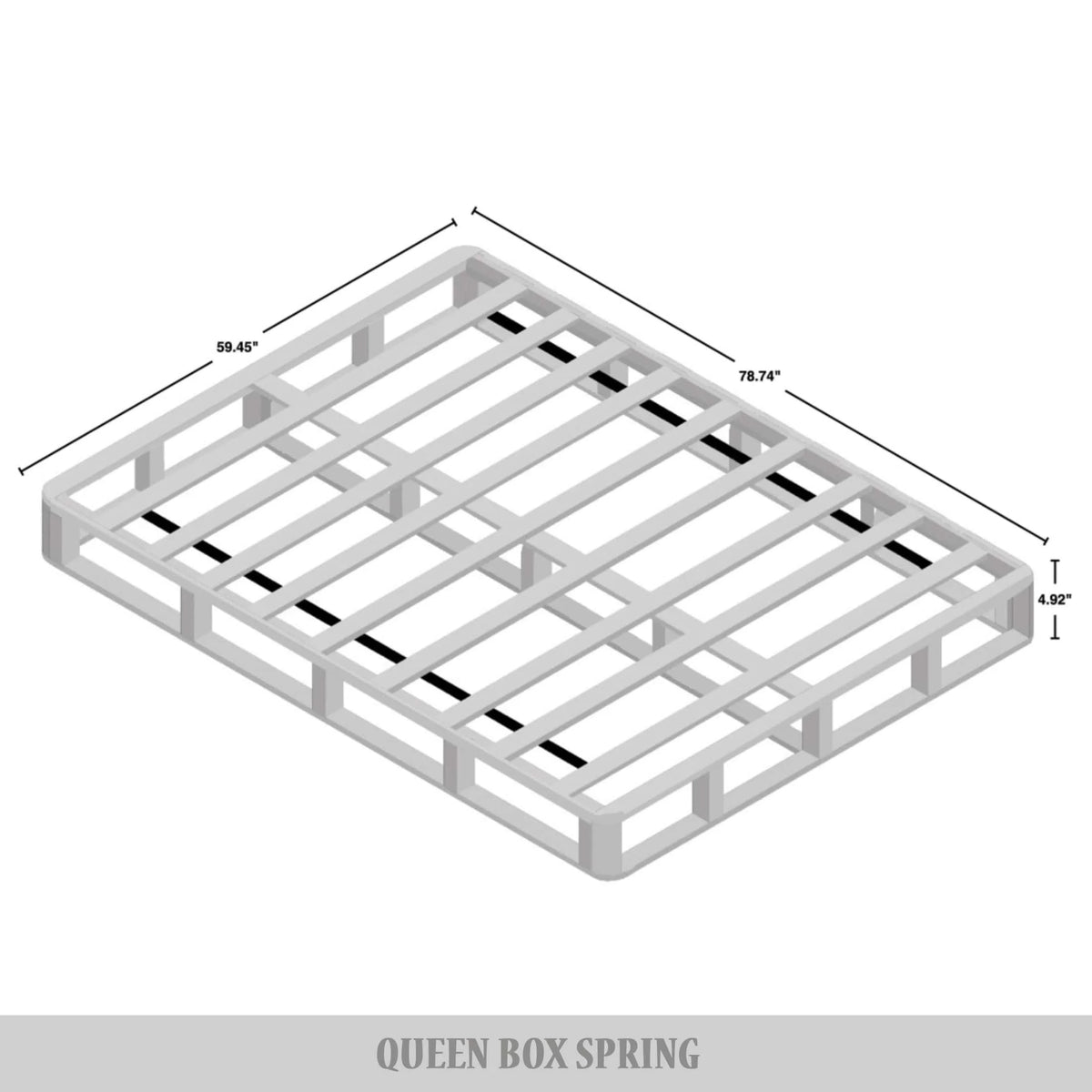 Queen Size Wooden Box Spring Q6151