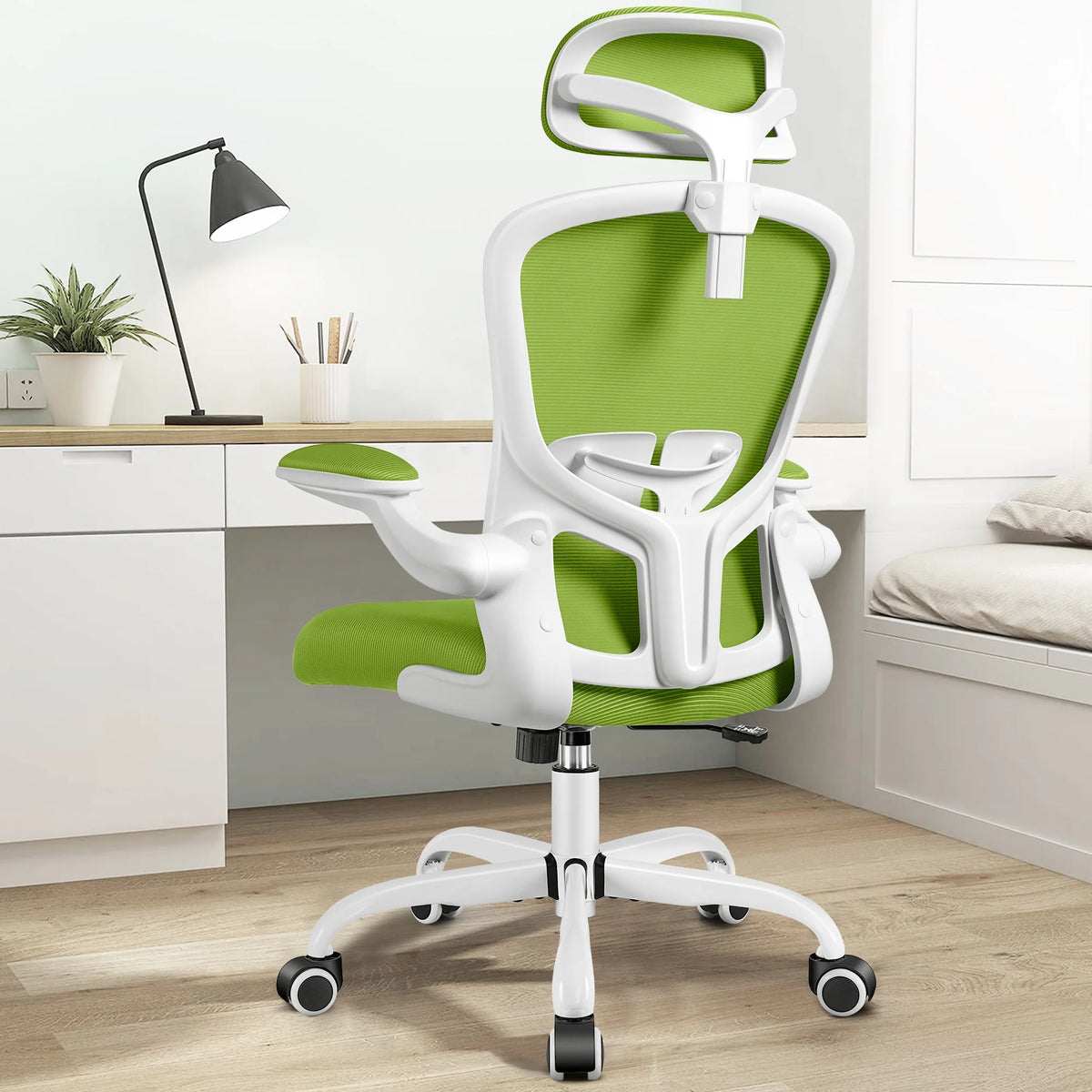 Black Ergonomic Office Chair with Lumbar Support G465974