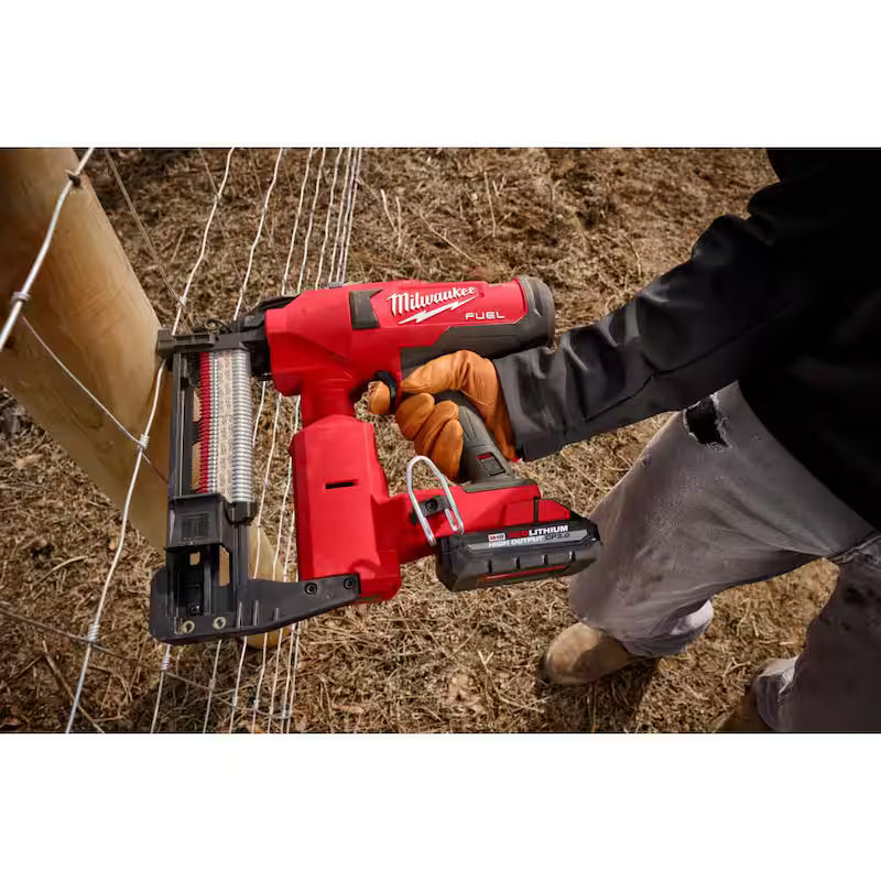 18-Volt Lithium-Ion Brushless Cordless Utility Fencing Stapler Nailer Kit Y2992