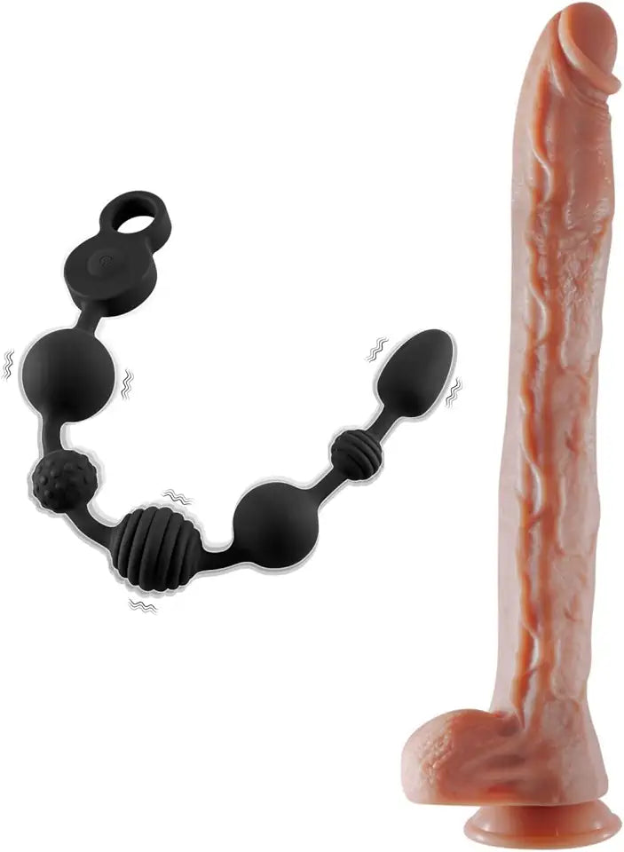 Vibrating Anal Beads 17.3 Inch Dildo L334867