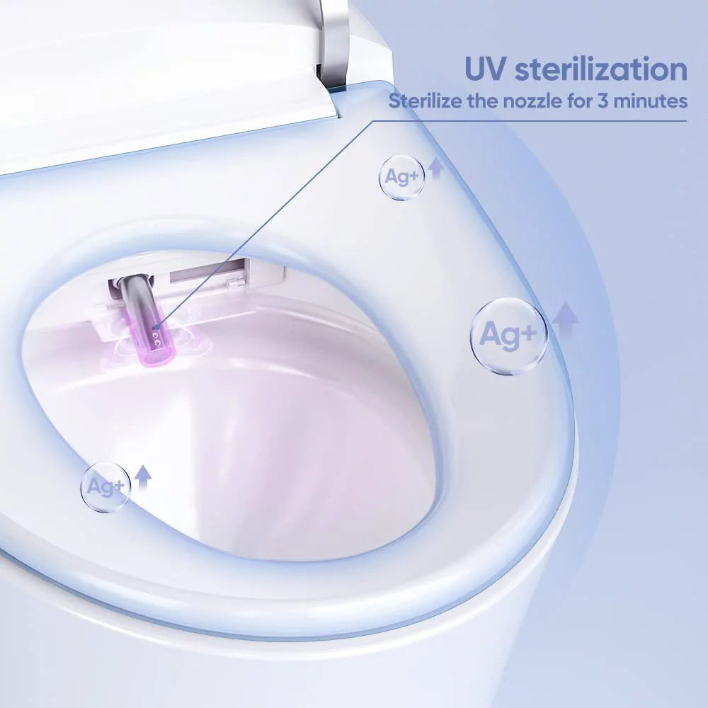 Smart Heated Bidet Toilet with Remote Control F2014