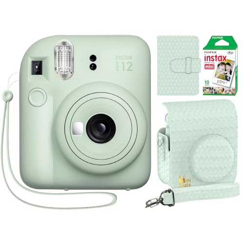 Blossom Pink Instant Camera with Case and Film N4874