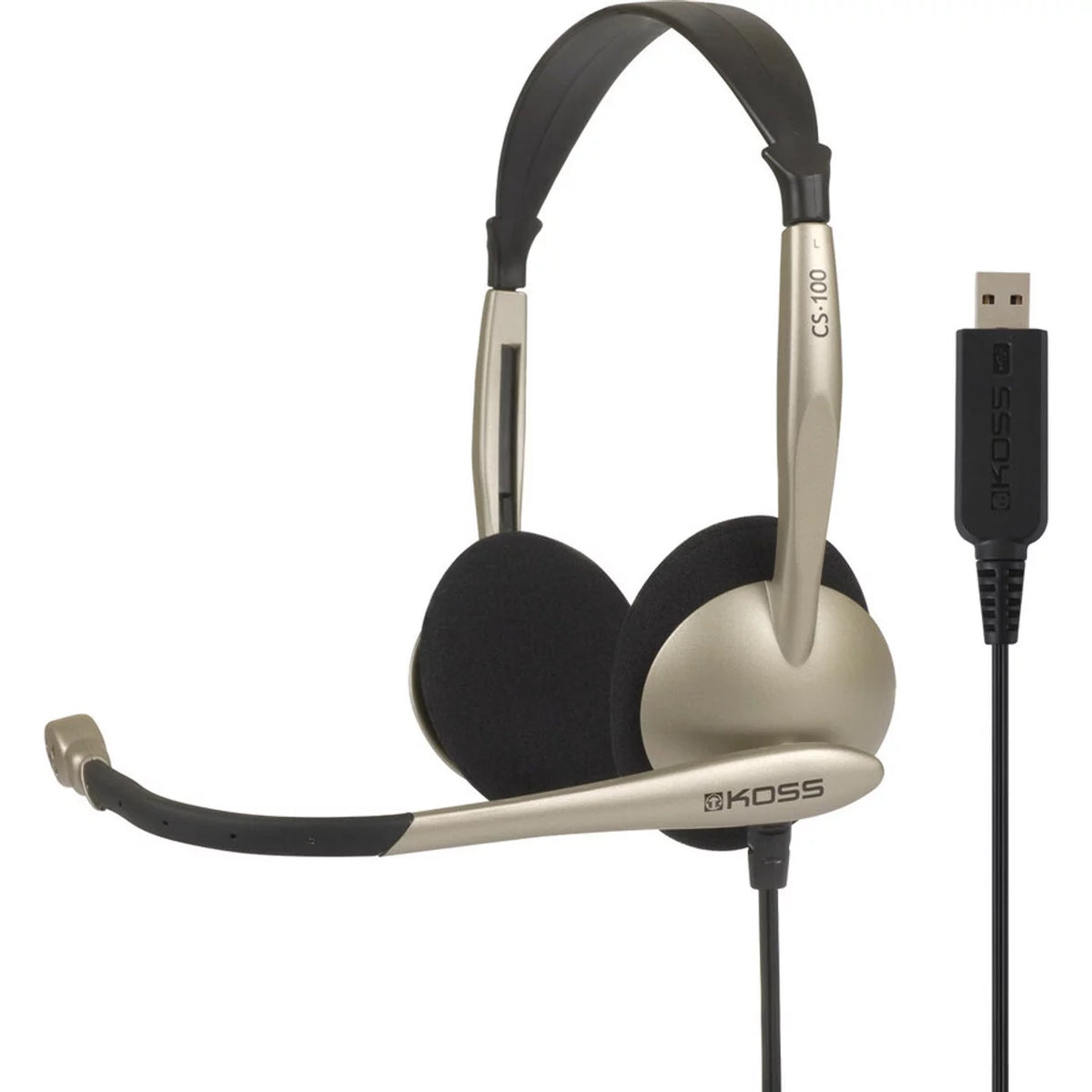 USB Headset with Mic Noise Reduction Foam Ear Cushions J15025