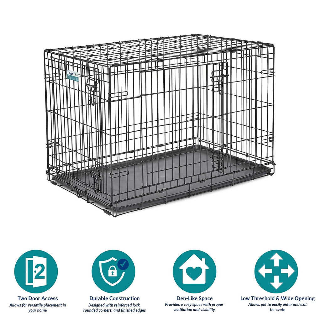 Double Door Fold Carry Dog Crate O622961