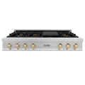 48 Porcelain Rangetop with 7 Gas Burners Stainless Steel H54310