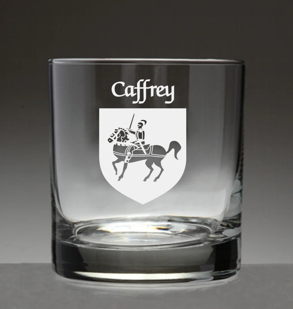 Set of 4 Etched Tumbler Glasses X897
