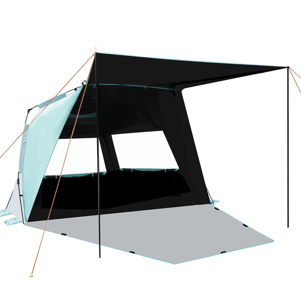 XL Pop-up Canopy Beach Tent for 4-6 Person, UPF 50+ Mint Green G72312
