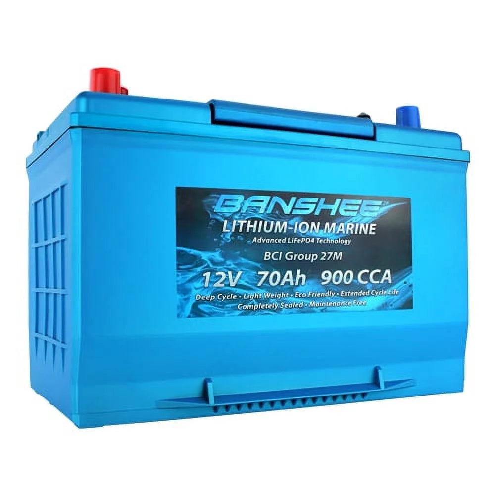 Lithium-Ion Dual Terminal RV Battery 900CCA Group Size 27 N332