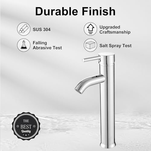 Chrome Single Handle One Hole Vessel Sink Faucet B269