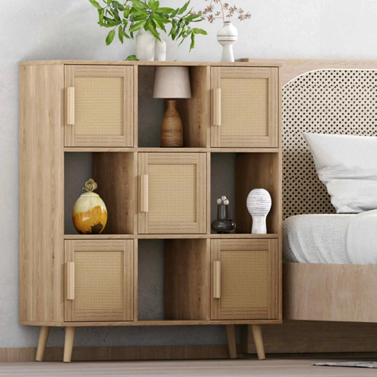 9 Cube Wooden Storage Organizer Cabinet T2359