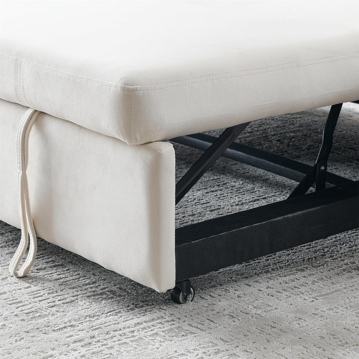 Velvet Convertible Sleeper Sofa with Pull Out Bed F670