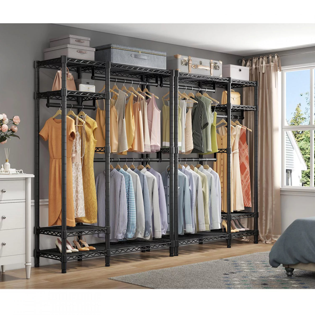 White Metal Garment Rack J41031