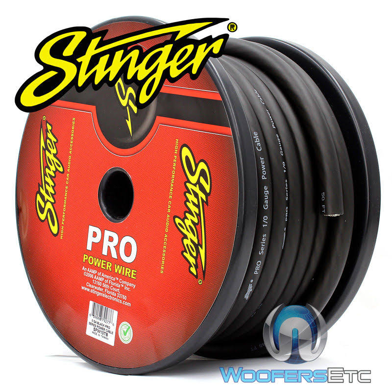 0 Gauge Translucent Black Power Wire F915