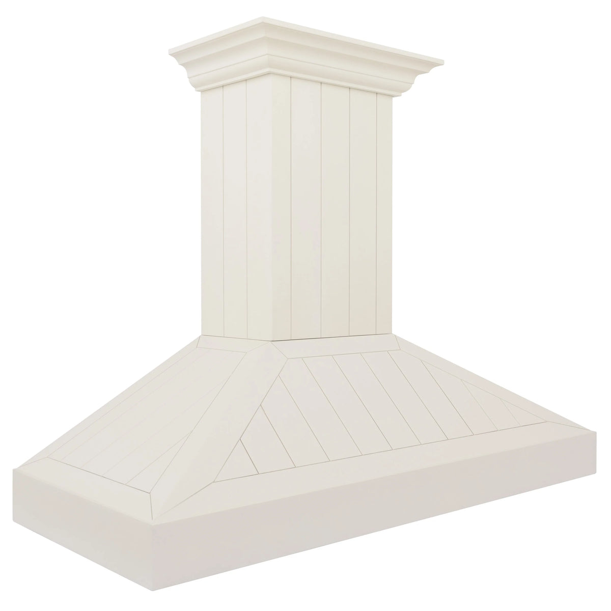 48 in. Wooden Wall Mount Range Hood in White V254