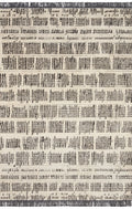 Cream Charcoal 2'7 x 10'0 Rug R545