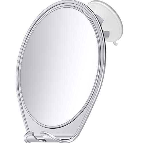Fogless Shower Mirror with Suction Razor Holder White Z27433