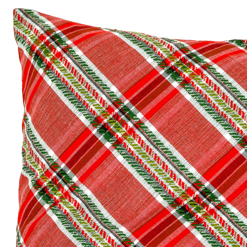 Square Plaid Pillow G493802