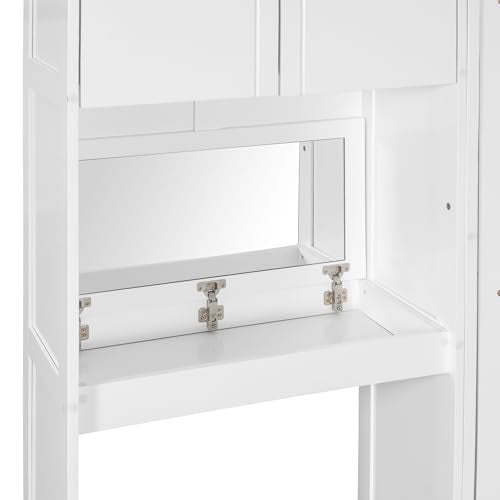 Queen Size White Murphy Bed Cabinet with Closet Z301185