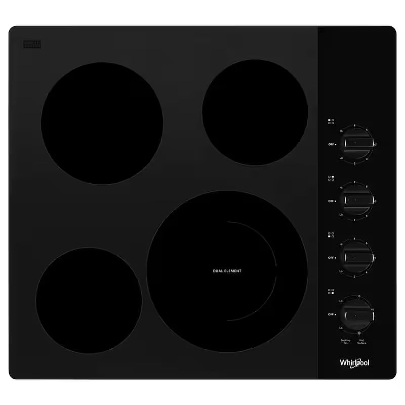 24 in. Black Electric Cooktop with 4 Elements M9929