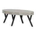 Concrete Gray and Black Coffee Table F706
