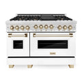 48 in. Gas Range with White Matte Door Q893868