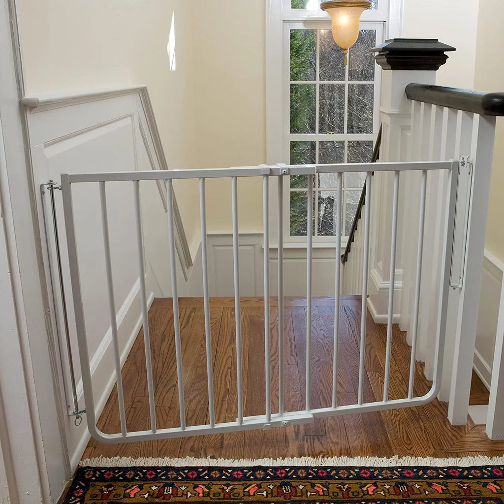 White Hardware Mounted Pet Gate T19738