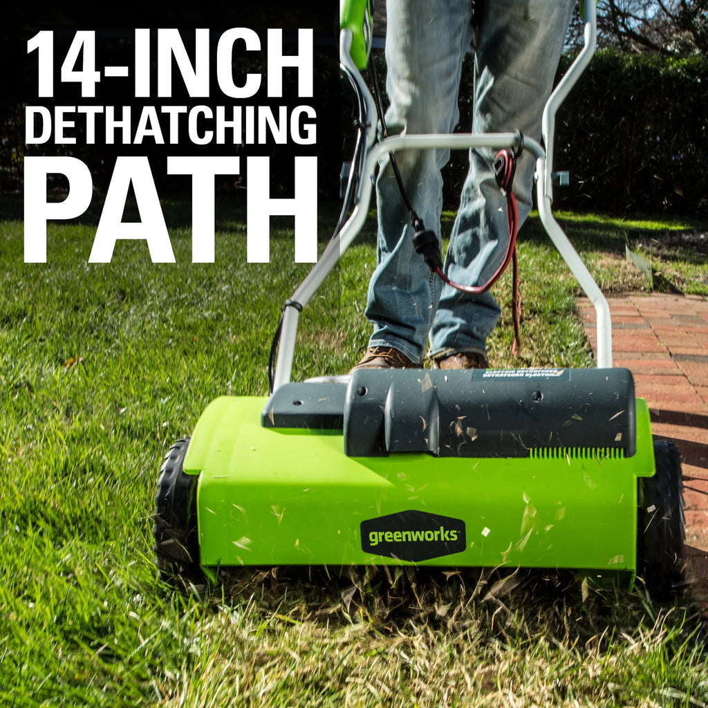 10 Amp 14 Corded Electric Dethatcher Y72841