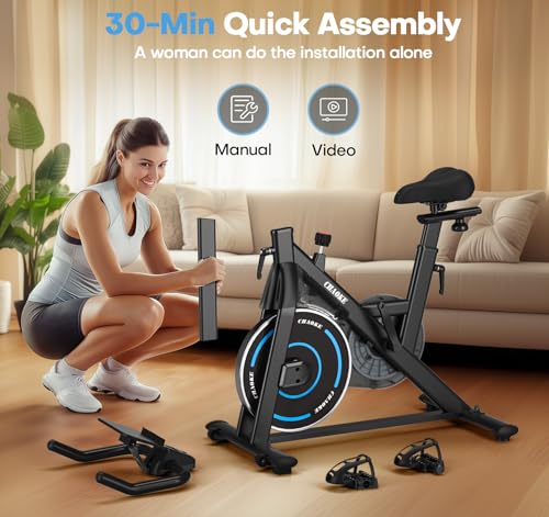 Adjustable Magnetic Resistance Stationary Bike 300LB Weight Capacity A792799