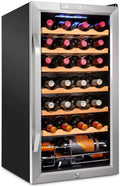 28 Bottle Compressor Wine Cooler Refrigerator with Lock E412