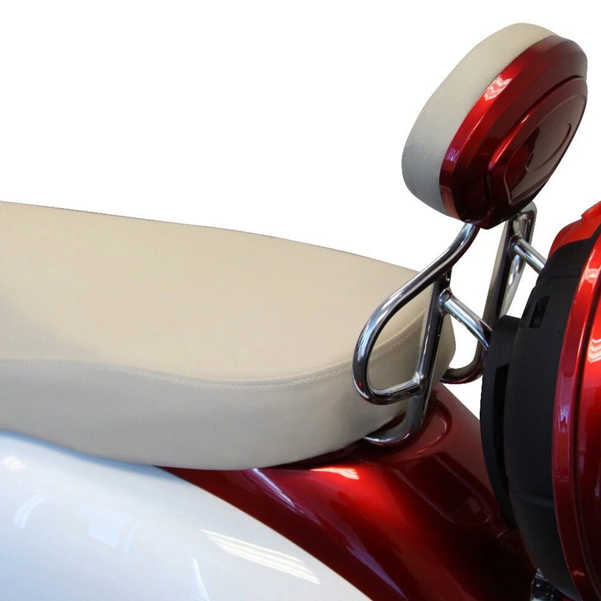 Red 3 Wheel Electric Scooter with Basket U6281